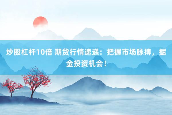 炒股杠杆10倍 期货行情速递：把握市场脉搏，掘金投资机会！