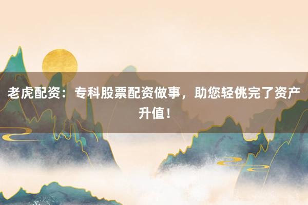 老虎配资:专科股票配资做事,助您轻佻完了资产升值!