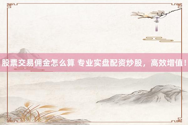 股票交易佣金怎么算 专业实盘配资炒股，高效增值！